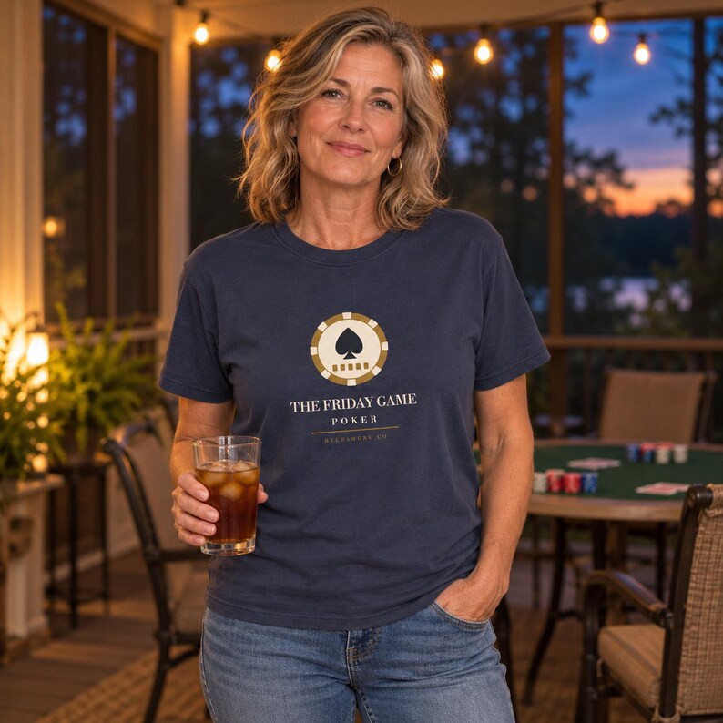 Personalized Poker Club Shirt, Custom Name Tee, Comfort Colors Poker Night Christmas Gift image 4