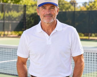 Personalized Tennis Cap, Custom Club Name Hat, Tennis Team Gift, Gift for Tennis Players