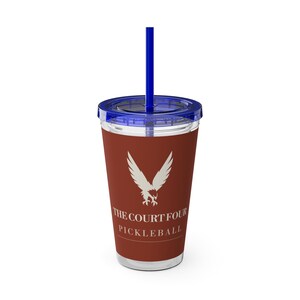 Personalized Pickleball Tumbler with Straw, Custom Club Name 16 oz Acrylic Cup, The Erne Club Crest, Gift for Players image 14