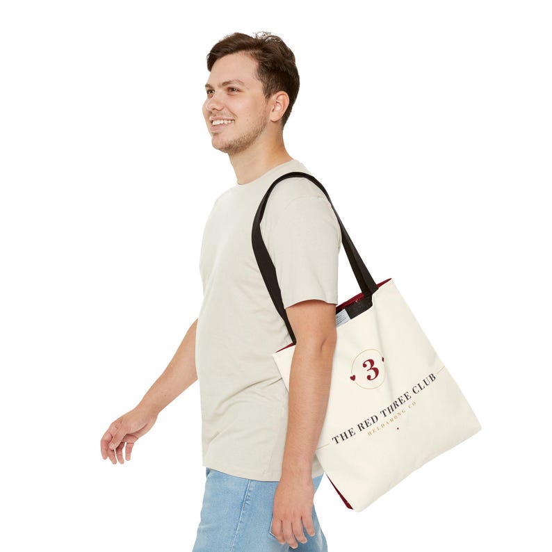 Canasta Tote Bag, 16x16 Polyester Card Game Night Christmas Gift image 5