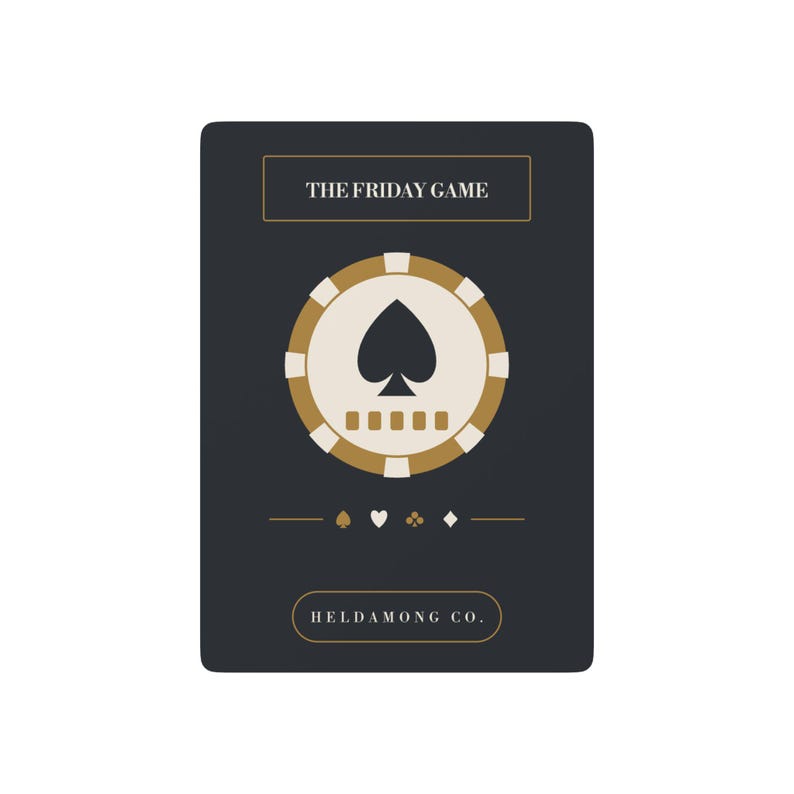 Personalized Poker Playing Cards, Custom Club Name Deck, Game Night Christmas Gift image 2