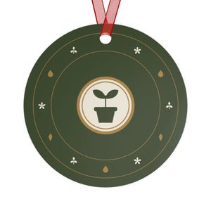 Personalized Garden Club Christmas Ornament, Custom Club Name Gardener Gift image 3