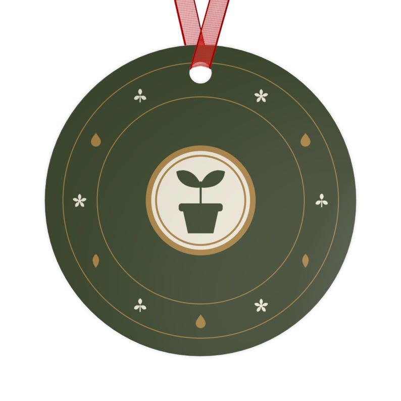 Personalized Garden Club Christmas Ornament, Custom Club Name Gardener Gift image 3
