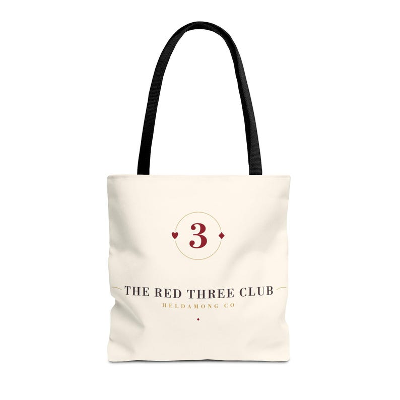 Canasta Tote Bag, 16x16 Polyester Card Game Night Christmas Gift image 2