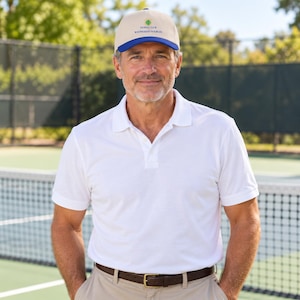 Personalized Tennis Cap, Custom Club Name Hat, Tennis Team Gift, Gift for Tennis Players afbeelding 1
