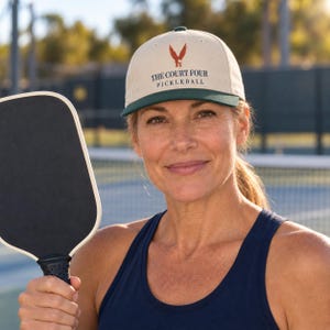 Personalized Pickleball Cap, Custom Club Name Hat, The Erne Club Crest, Gift for Pickleball Players and Teams image 1