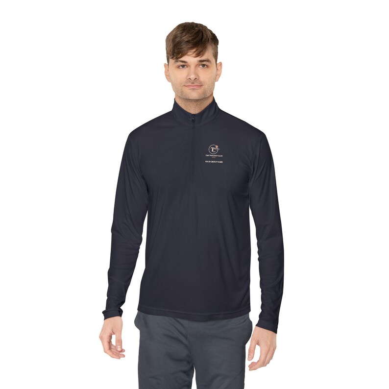 Sudadera de golf personalizada con cremallera hasta el cuello, nombre de grupo personalizado, regalo de Navidad para la liga imagen 9