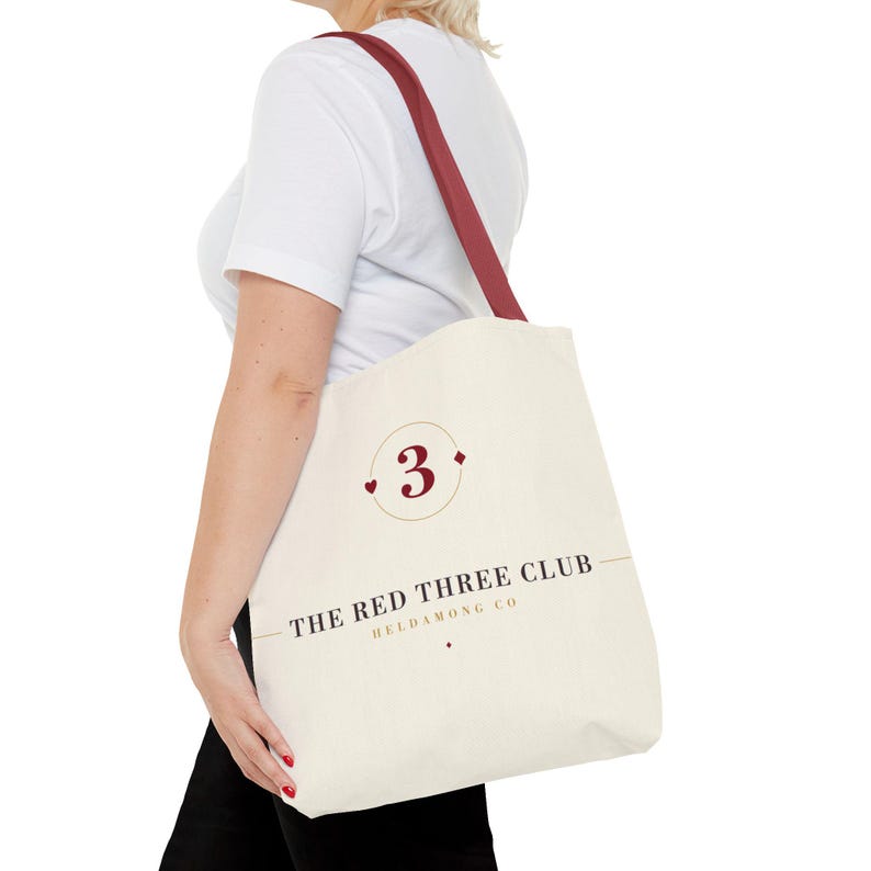 Canasta Tote Bag, 16x16 Polyester Card Game Night Christmas Gift image 14