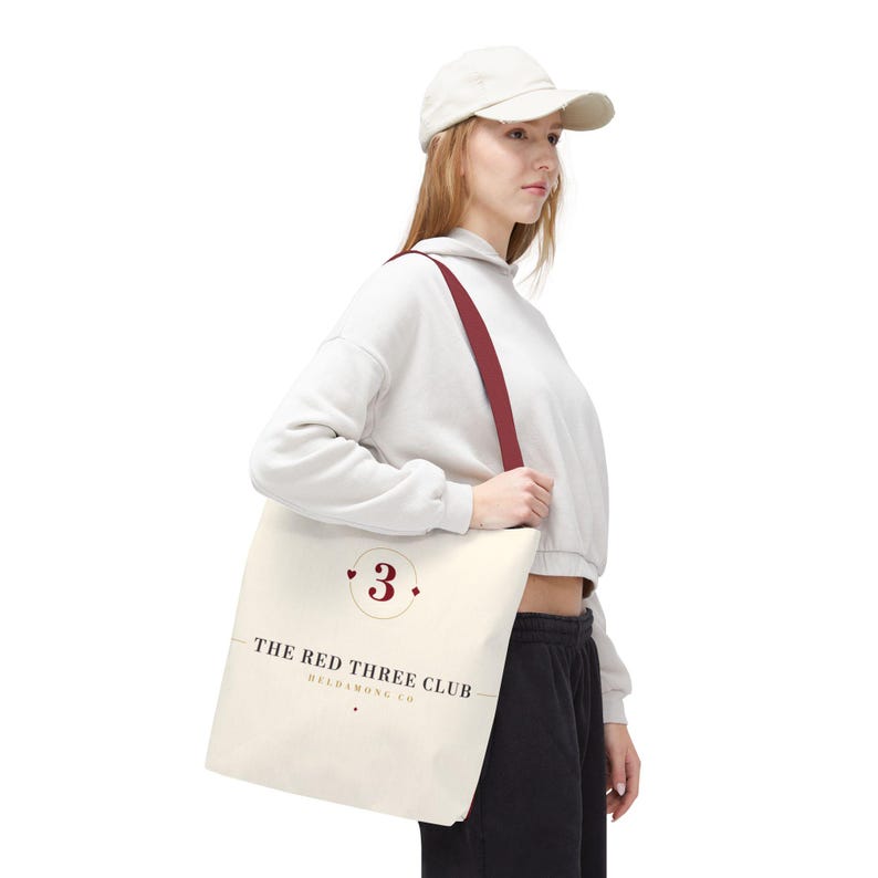 Canasta Tote Bag, 16x16 Polyester Card Game Night Christmas Gift image 15