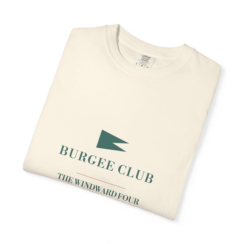 Camiseta personalizada del club náutico, diseño de banderín personalizado, regalo de Navidad de Comfort Colors imagen 4