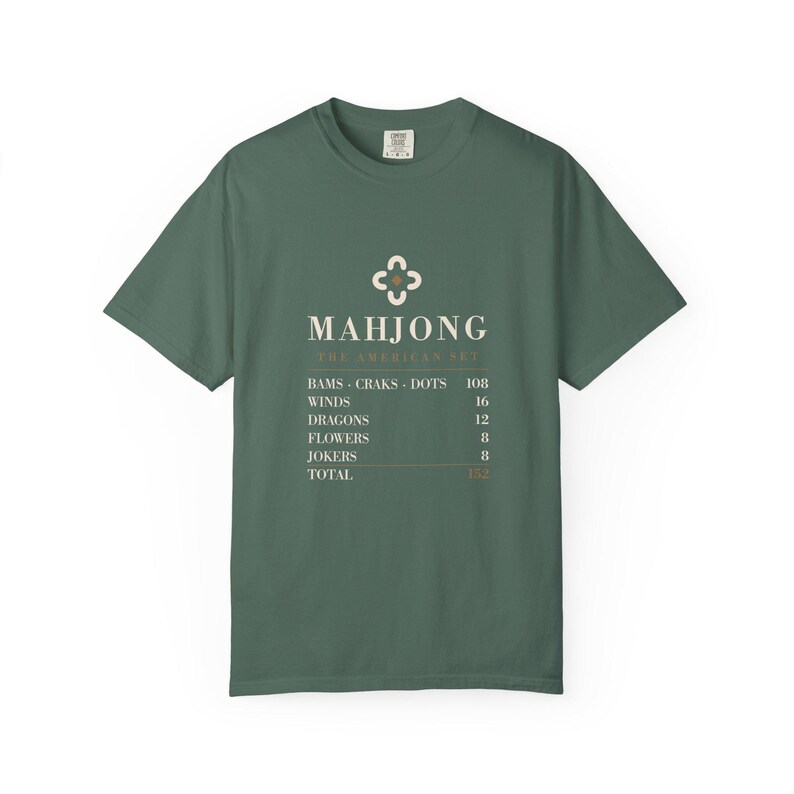 American Mahjong Set Tee, Tile Game Reference Shirt, Comfort Colors Christmas Gift image 3
