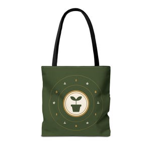 Gepersonaliseerde draagtas voor tuinclubs, met clubnaam, 16x16 cm, cadeau voor tuinliefhebbers afbeelding 3