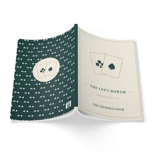 Personalized Euchre Score Journal, Custom Club Name, Card Game Christmas Gift image 9