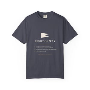 Sailing Club T-Shirt, Right of Way Rules Chart, Regatta Christmas Gift image 3