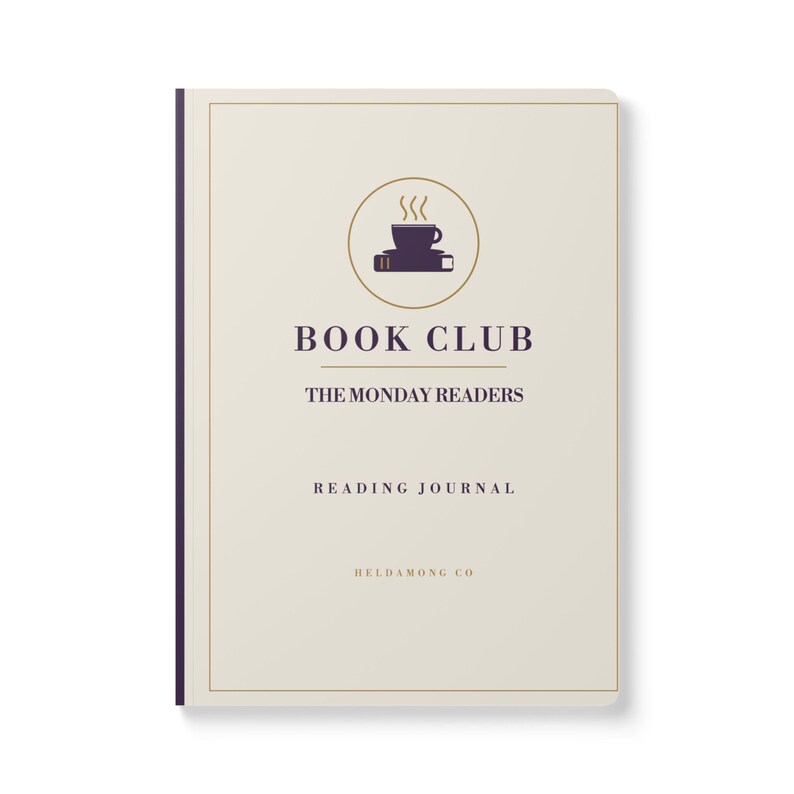 Personalized Book Club Journal, Custom Club Name Reading Log, Book Club Planner Gift image 6