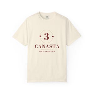 Camiseta personalizada para club de canasta, camiseta con nombre personalizado, regalo para noche de juegos (colores cómodos) imagen 5
