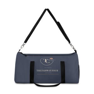 Personalisierte Golftasche, Wochenendtasche mit individuellem Clubnamen, Wappen des Twilight Clubs, große 23-Zoll-Reise-Sporttasche, Geschenk für Golfer Bild 1