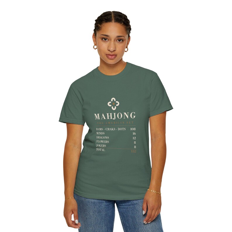American Mahjong Set Tee, Tile Game Reference Shirt, Comfort Colors Christmas Gift image 7