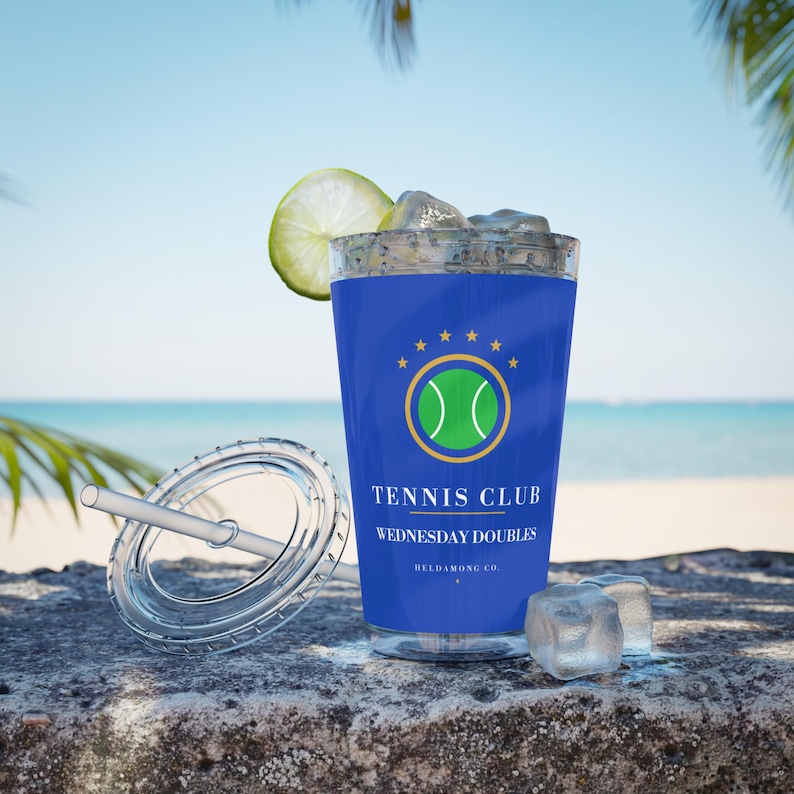 Personalized Tennis Tumbler with Straw, Custom Club Name 16 oz Acrylic Cup, Tennis Team Gift zdjęcie 10