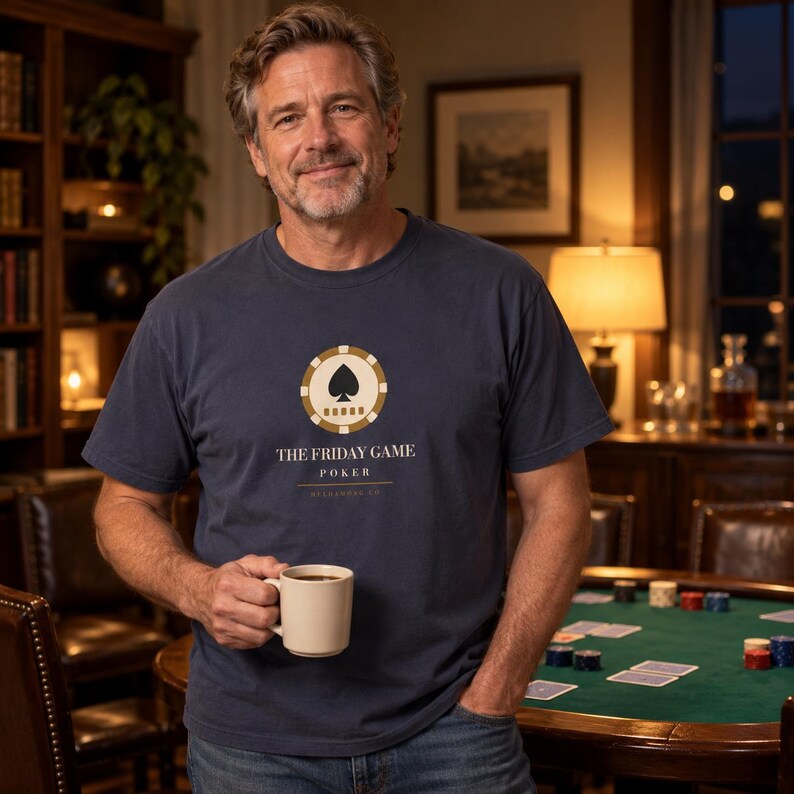 Personalized Poker Club Shirt, Custom Name Tee, Comfort Colors Poker Night Christmas Gift image 2