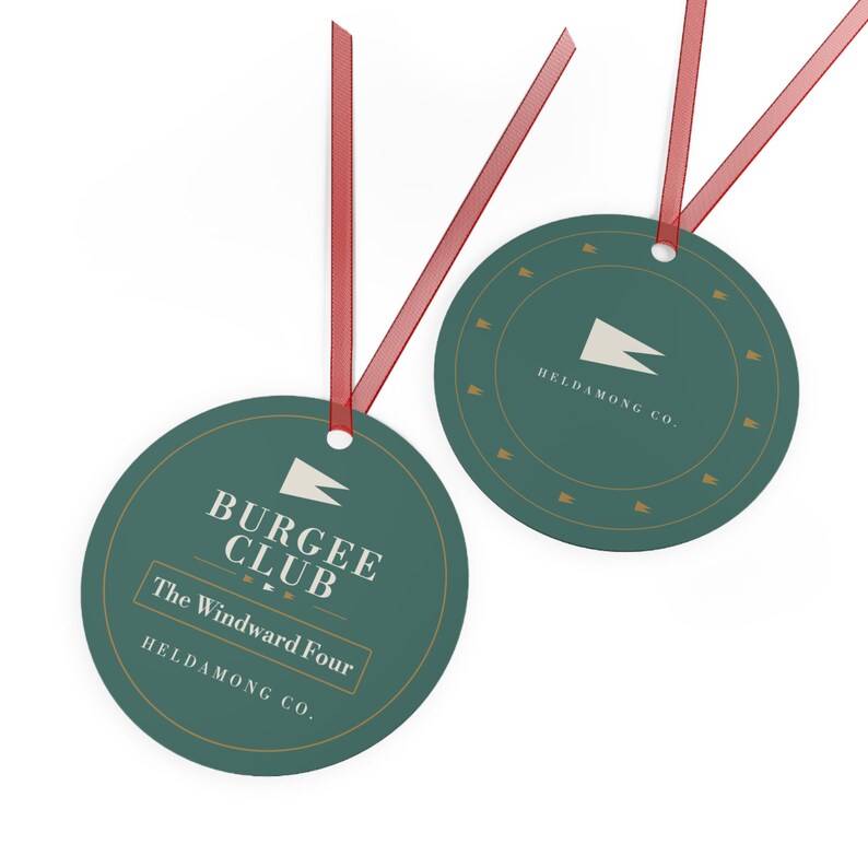 Personalisierter Weihnachtsbaumschmuck für Segelclubs, Geschenk mit individuellem Namen zum Thema Yachtbau Bild 6