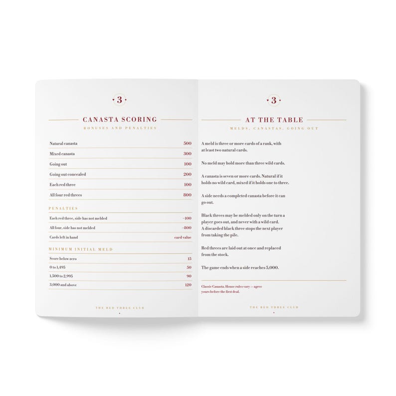 Canasta Score Journal, Card Night Notebook, Game Player Christmas Gift image 6