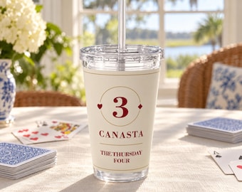 Vaso de canasta personalizado, nombre del club personalizado, vaso acrílico de 473 ml con pajita, regalos de canasta