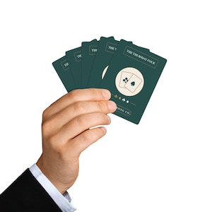 Baraja de cartas Euchre personalizada, con el nombre del club a medida, regalo de Navidad para juegos de cartas. imagen 7