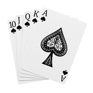 Personalized Canasta Deck, Custom Club Name, Oxblood Gold Detail (52 Cards) image 6
