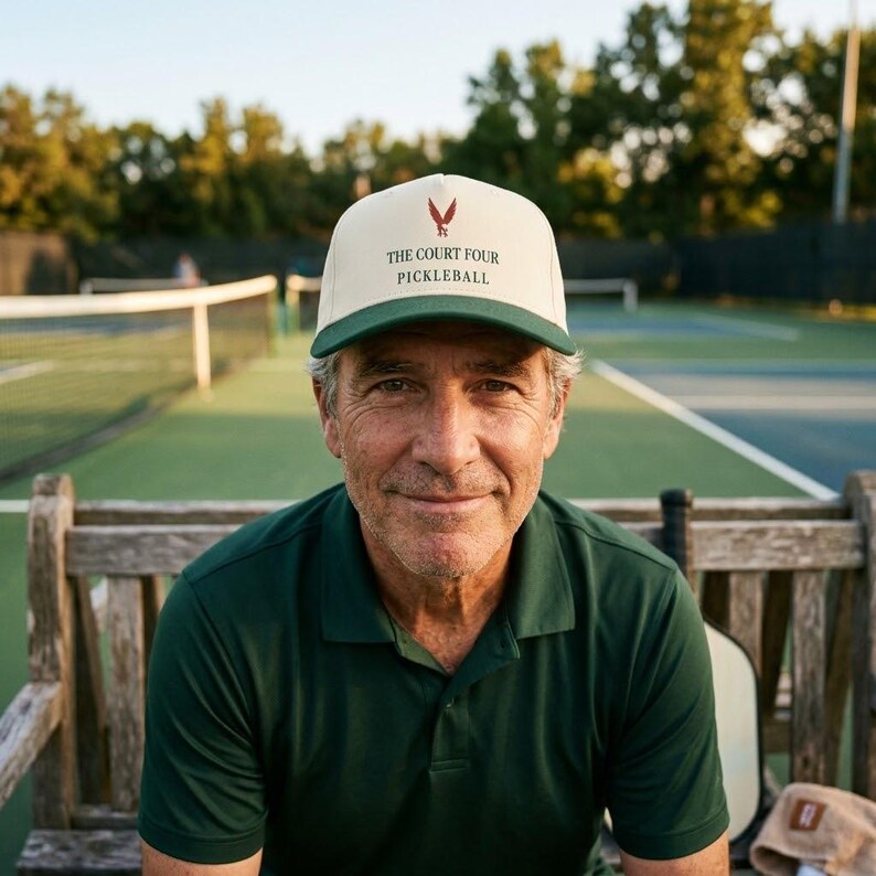 Personalized Pickleball Cap, Custom Club Name Hat, The Erne Club Crest, Gift for Pickleball Players and Teams image 3