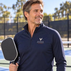 Pull-over à col zippé personnalisé pour pickleball, nom du club personnalisé, The Erne Club, cadeau pour les équipes de pickleball image 2
