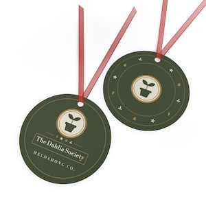 Personalized Garden Club Christmas Ornament, Custom Club Name Gardener Gift image 4