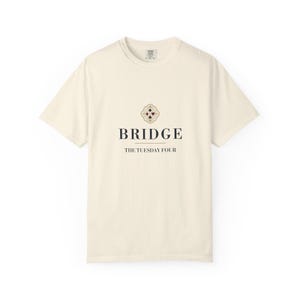 Personalized Bridge Club Shirt, Custom Name Tee, Comfort Colors Christmas Gift image 2