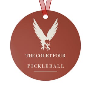 Personalized Pickleball Christmas Ornament, Custom Club Name, The Erne Club Crest, Gift for Pickleball Players image 9