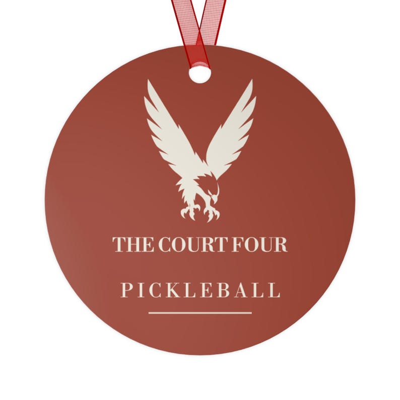 Personalized Pickleball Christmas Ornament, Custom Club Name, The Erne Club Crest, Gift for Pickleball Players image 9
