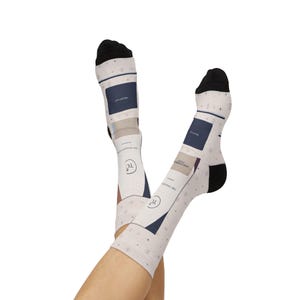 Personalized Golf Crew Socks, Custom Group Name, Geometric Christmas Gift image 12