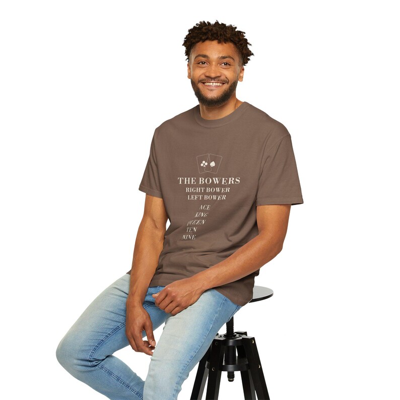 Euchre Card Game Shirt, Bowers Ranking Tee, Comfort Colors Christmas Gift image 7