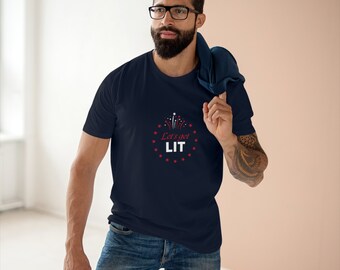 Let's Get Lit Men's 4th of July Tee