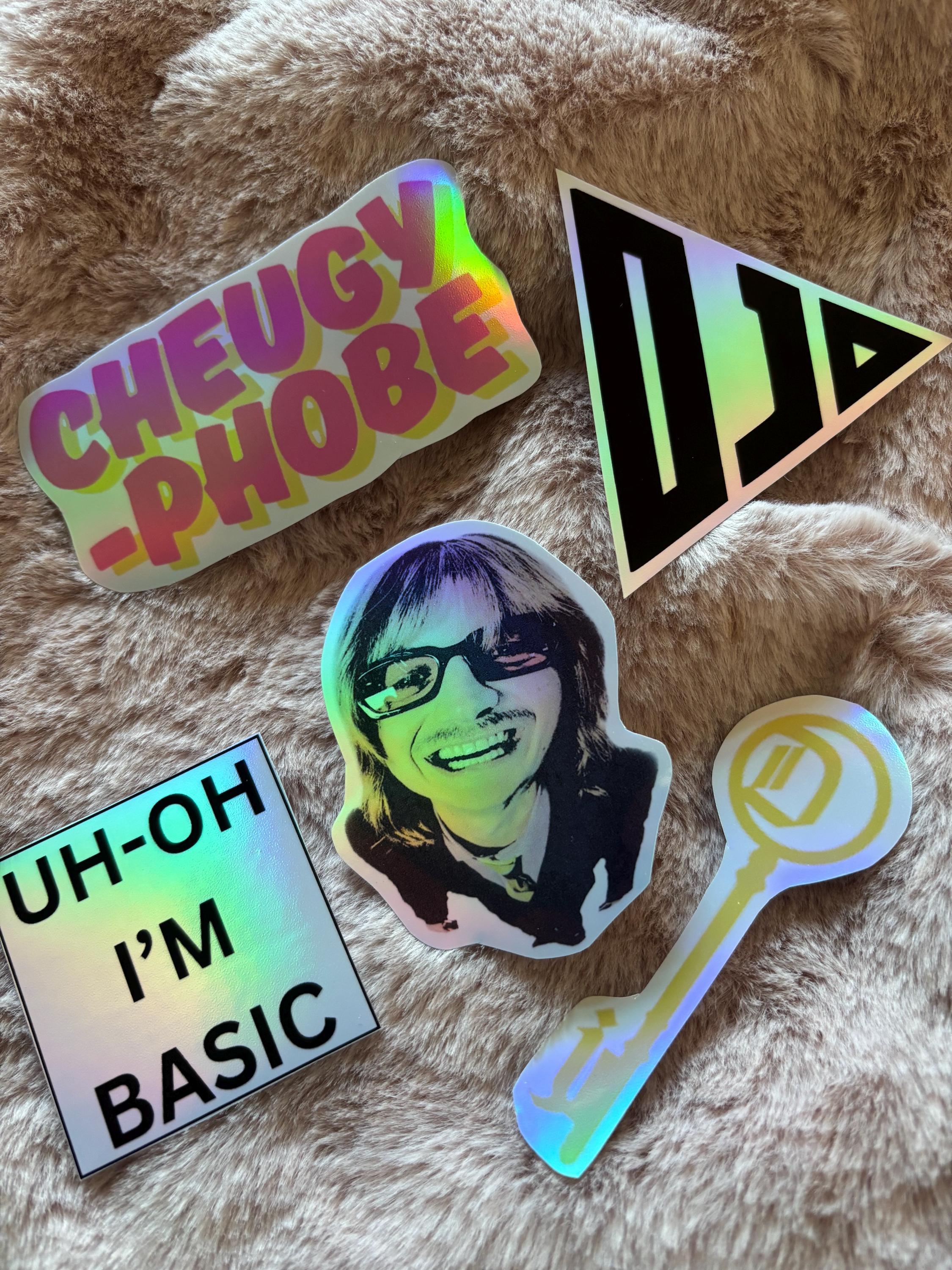 DJO Inspired Holographic Sticker Set - Etsy UK