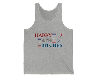 4th of July Tank Top, Unisex Patriotic Shirt, Independence Day Sleeveless Tee, USA Flag Vest, American Pride Apparel, Funny