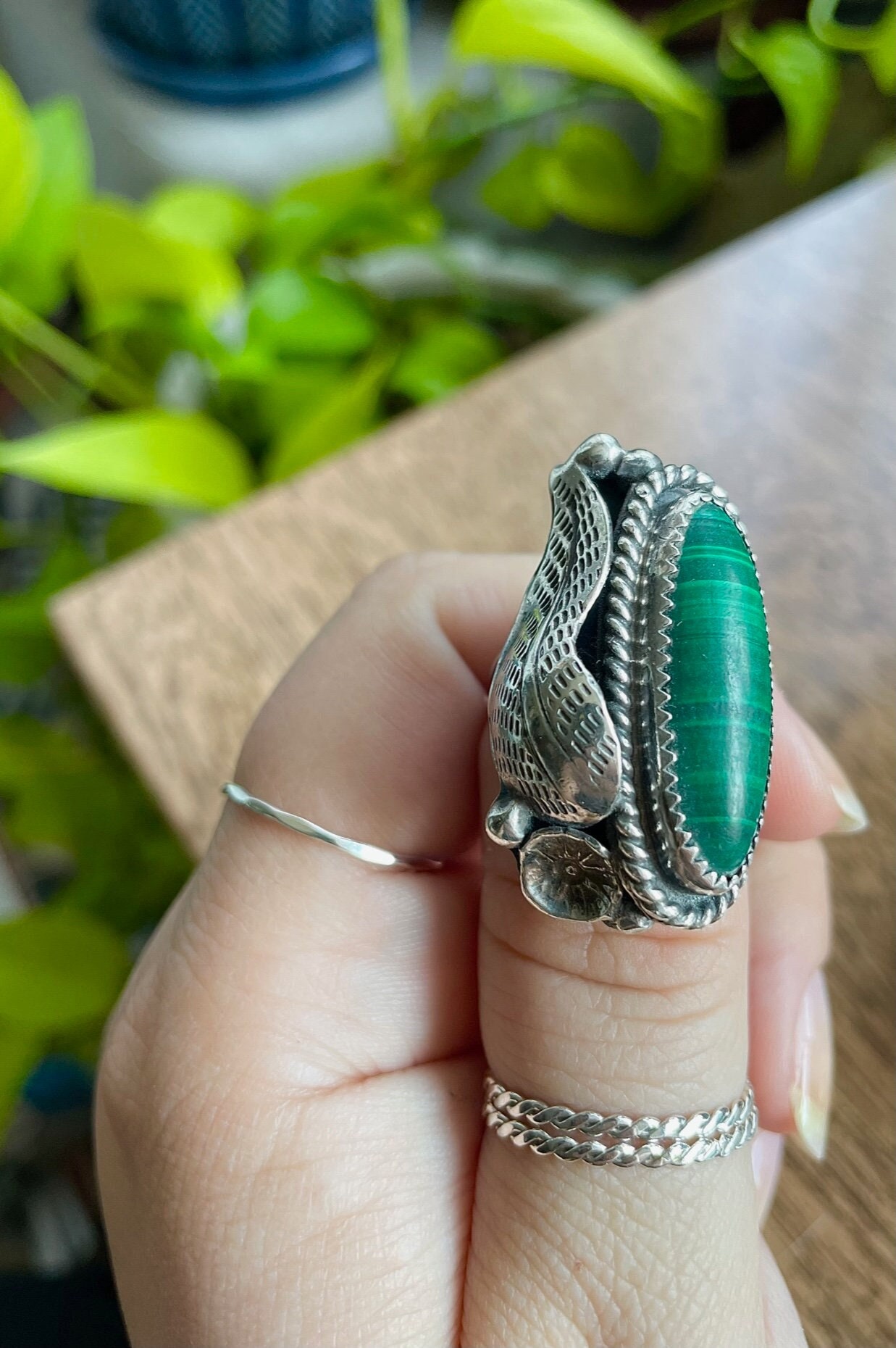 Details 152+ sterling silver malachite bracelet