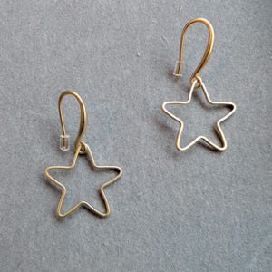 Chic star hook earrings