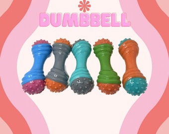 Heavy Duty Dumbbell Dog Toy - Tough Chewer Approved, Safe & Long Lasting for Medium to Large Dogs