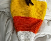 Crochet Candy Corn treat bag