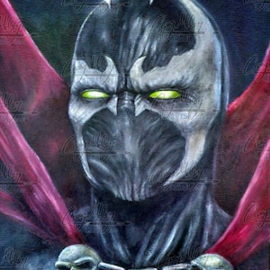 Print of Original Painting of Spawn the Comic Character