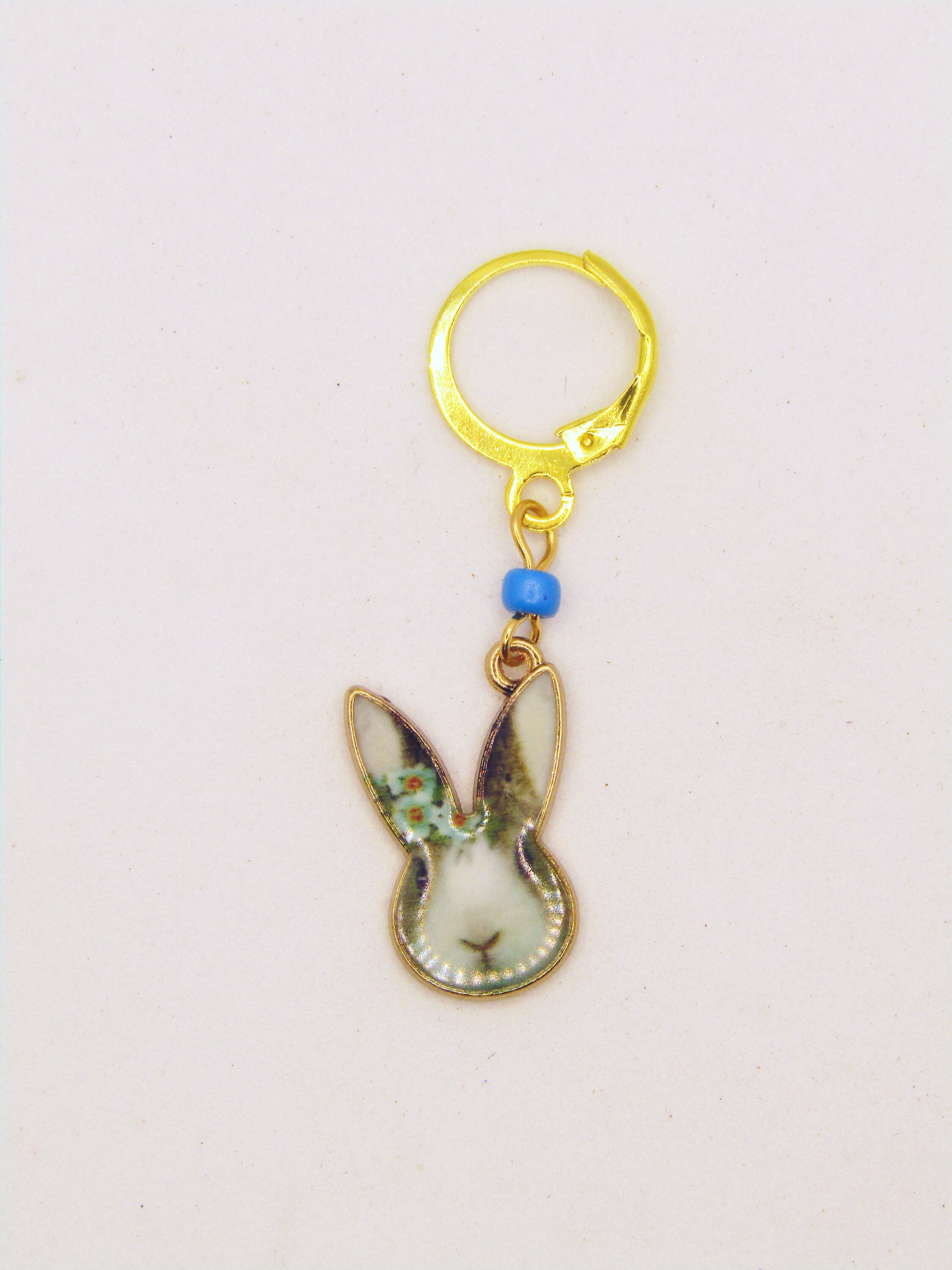 Bunny Stitch Marker, Rabbit Progress Keeper, Bunny Rabbit Crochet ...