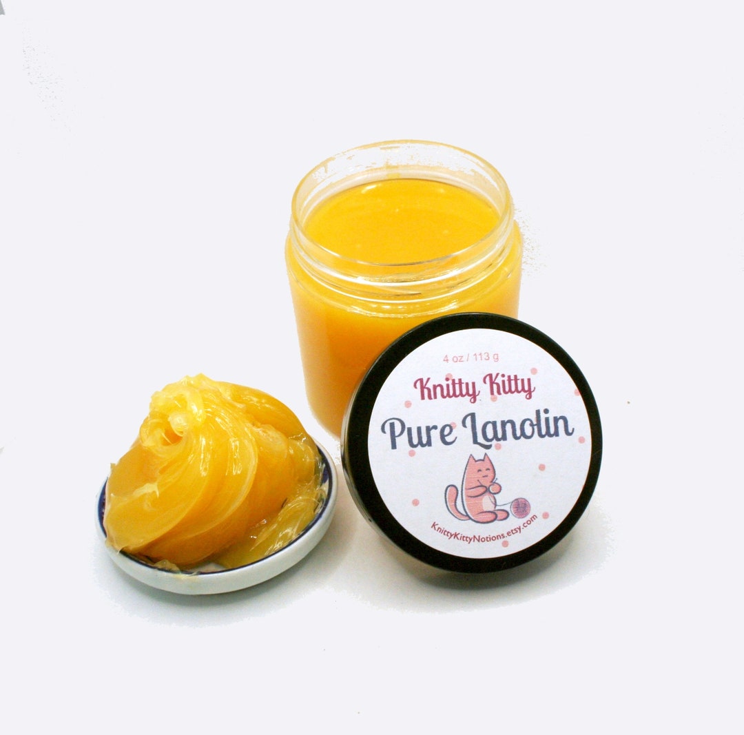 Pure Lanolin, 4 Ounce Jar Soothing Lanolin for Cracked, Dry Hands, Balm