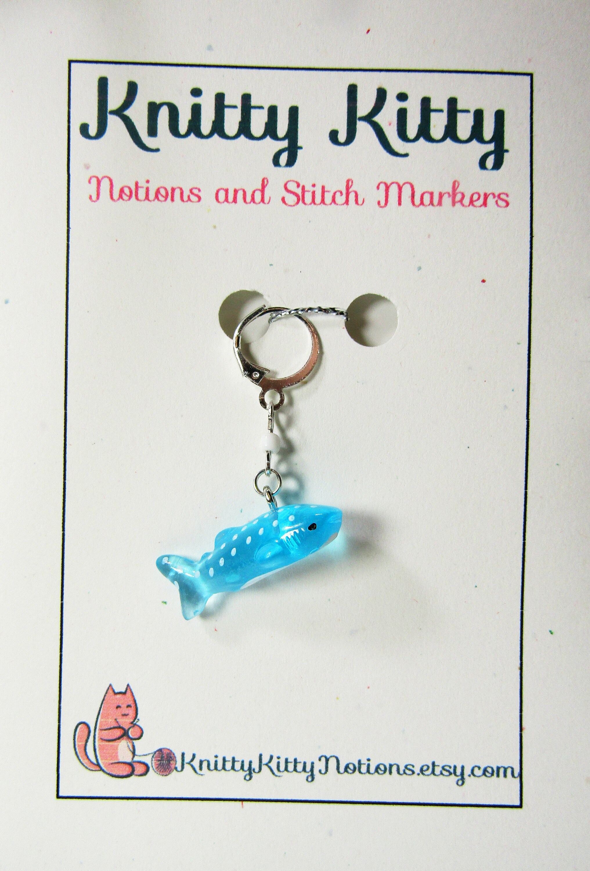 Whale Shark Stitch Marker, Stitch Markers for Whale Shark Loving
