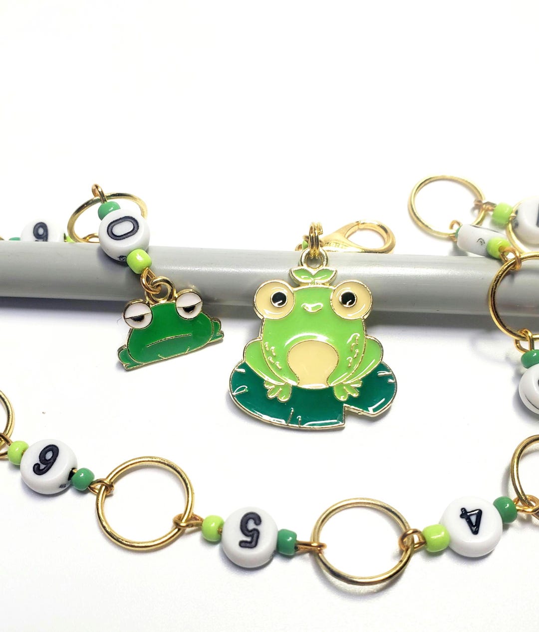Frog Snag-free Knitting Chain Row Counter - Etsy