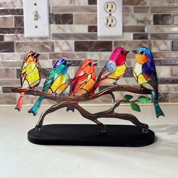 Stained Glass Garden Statues Etsy